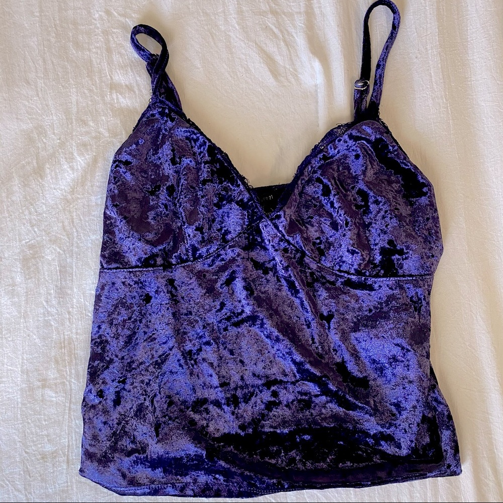 Purple Velvet Top